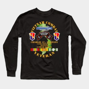 Vietnam Combat Vet - C Co 75th Infantry (Ranger) - I Field Force SSI Long Sleeve T-Shirt